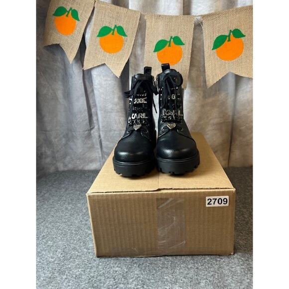 Karl Lagerfeld Paris Women's Everyday Cold Weather Mela Combat Boot 6.5 M - Picture 11 of 11